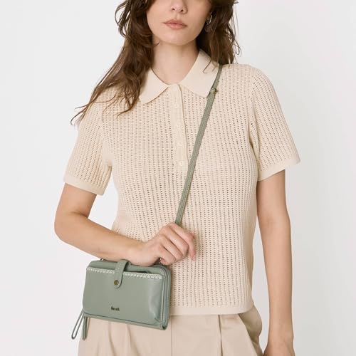The Sak Iris Smartphone Crossbody Purse - Small Women's Cellphone Bag & Wallet For Everyday- Convertible Wristlet With Zipper | Fits Most Smartphones, Card Slots & Zip Pocket, Detachable Wristlet & Crossbody Straps, Hands-Free for Travel & Errands - color