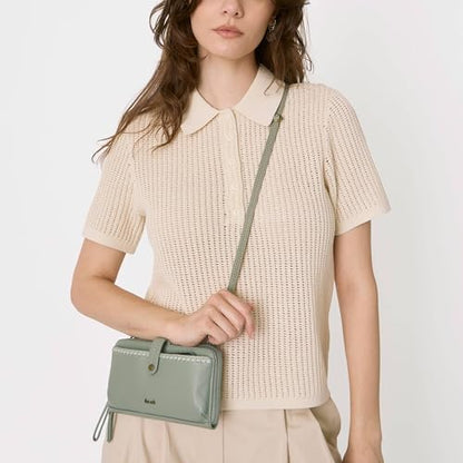 The Sak Iris Smartphone Crossbody Purse - Small Women's Cellphone Bag & Wallet For Everyday- Convertible Wristlet With Zipper | Fits Most Smartphones, Card Slots & Zip Pocket, Detachable Wristlet & Crossbody Straps, Hands-Free for Travel & Errands - color