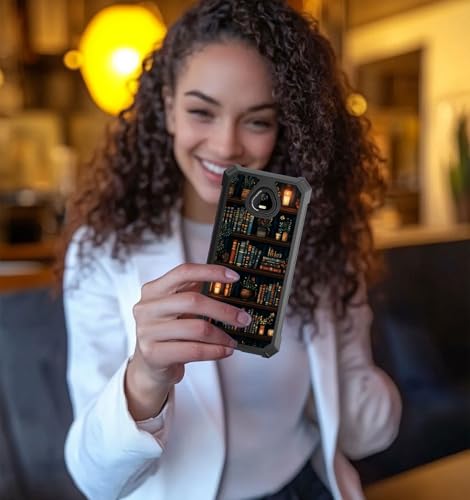 for Schok Volt Sv67q Sv67332 Case with Screen Protector, Military Grade Drop Protection, Dual Layer Hybrid Shockproof Protection TPU Phone Case for Schok Volt Sv67q, Bookshelves - color: Bookshelves
