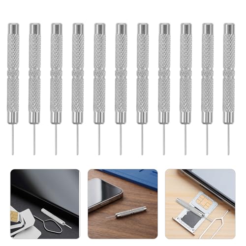 30pcs Sim Card Ejector Pins, 0.03in Iron Tray Removal Tools