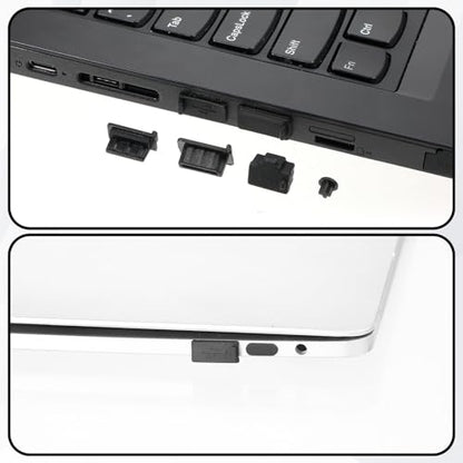 55Pcs USB Port Caps Silicone USB Port Cover Protector Dust Plug