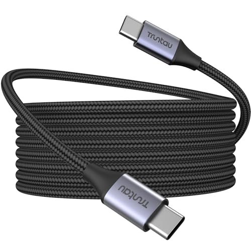 6FT USB C to USB C Cable Nylon Braided 60W Fast Charging, Compatible with iPhone 17/17 Pro/16 Series, Samsung S24/S23/S22 Ultra, Google Pixel, iPad Pro/Air, MacBook, CarPlay, Black - color: Black Braided, size: 6FT C to C