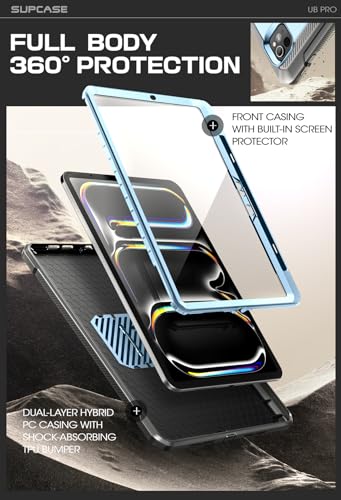 SUPCASE for iPad Pro 13 inch Case M5/M4 2025/2024 with Pencil Holder Arctic - color: Arctic, size: iPad Pro 13"
