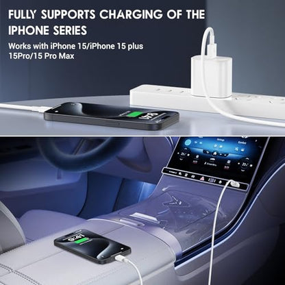 QZIIW 4Pack Apple USB C Fast Charging Cable 3FT for iPhone 17 16 15 Pro max - size: 3FT+3FT+3FT+3FT
