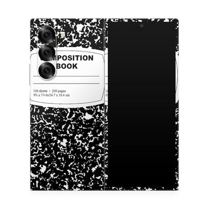 Phone Skin Compatible with Samsung Galaxy Z Fold 6 - Composition Book - Premium 3M Vinyl Protective Wrap Decal Cover - Easy to Apply | Crafted in The USA by MightySkins - color: Composition Book, style: Matte Finish