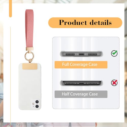 Bememo 3 Pcs Phone Wrist Strap - color: Pink, Light Purple, Dark Purple