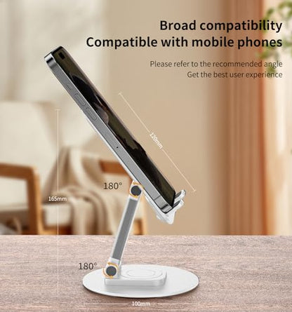 360° Rotating Cell Phone Stand for Desk (K39B-White) - size: K39B-White