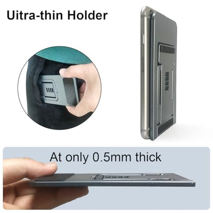 POQOD Ultrathin Cell Phone Stand for Desk, Foldable Phone Stand - color: Grey-Ultrathin