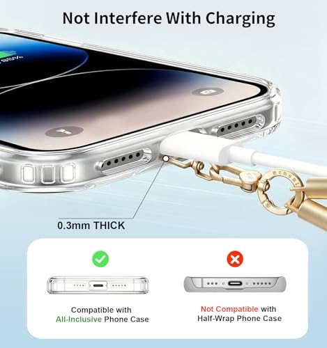 memumi Anti-Theft Phone Lanyard Crossbody for iPhone & Android, 3-in-1 Neck & Wrist Strap, 66 lbs Pull-Tested, Universal Phone Strap for Travel, Work & Night Out, Black - color: Black