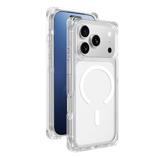 AMAZINGthing for iPhone 17 Pro [Omni] Case, Designed for MagSafe Accessories, 10FT Drop Proof, Magnetic Phone Cover with Bumper Protection, Anti Yellowing, Transparent, Clear - color: Clear, size: iPhone 17 Pro