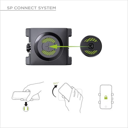 SP CONNECT Micro Stem Mount Pro Clamp | SPC+ | Premium Mobile Phone Holder for Cycling | Electric Bicycle Cell-Phone Holders | Road Bike E-Bike - size: Clamp - One Size