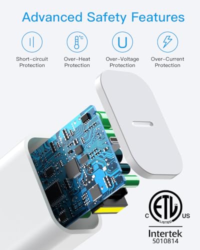 AISNI Fast Charging for iPhone 14/13/12 Fast Charger with 6 FT Long Cable - color: White