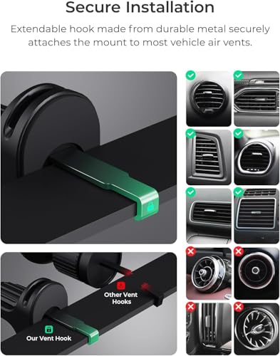 iOttie Itap 3 Magnetic Air Vent Car Mount for Smartphone iPhone 18 Pro 17 - style: Air Vent Mount