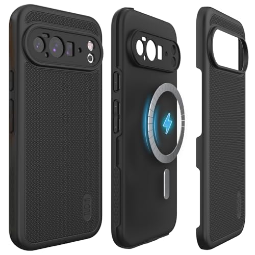 TUDIA MergeGrip [Compatible with Magsafe & Pixelsnap] for Google Pixel 10 Pro XL Case 2025, [Military Grade] Dual-Layer Shockproof Slim Non-Slip Heavy Duty Protective Phone Cases – Black - color: Black, size: Pixelsnap 10 Pro XL