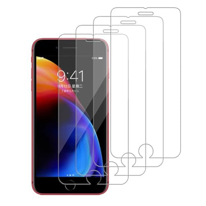 4 Pack Glass Screen Protector Compatible for iPhone 8 plus / 7 Plus / 6s Plus / 6 Plus [5.5 Inch] [9H Hardness]-HD Screen Tempered Glass, Scratch Resistant,Easy Install [Case Friendly] - size: iPhone 8 plus /7Plus /6sPlus /6Plus