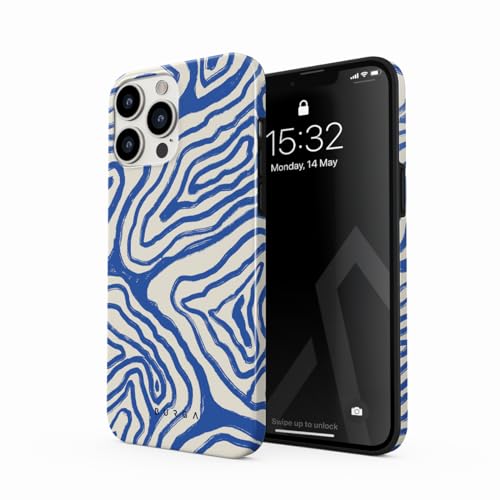 BURGA Unisex Phone Case for iPhone 14 Pro – Dual-Layer Hybrid Design with Shock-Absorbing Silicone & Durable Exterior, Scratch-Resistant Finish and Raised Bezel Edge for Screen Protection & Daily Use - color: Seven Seas, size: iPhone 14 Pro