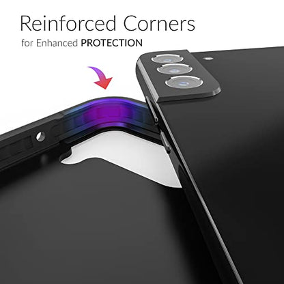 Crave for Galaxy S22 Plus Case, Shockproof Protection Dual Layer Case for Samsung Galaxy S22 Plus (6.6 inch) - Black - color: Black
