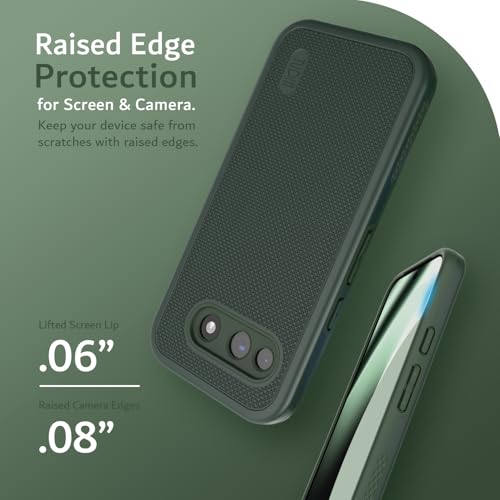 TUDIA for Google Pixel 10a Case (2026) - [MergeGrip] Dual Layer Heavy Duty Slim [Military Grade Drop Tested] Shockproof Protective Pixel 10A Phone Cases - Pine Green - color: Pine Green, size: Pixel 10a Standard