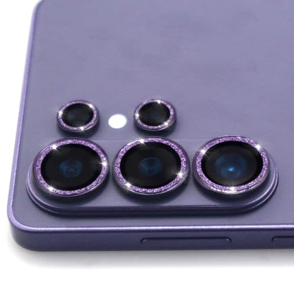 for Samsung Galaxy S26 Ultra Camera Lens Protector, Bling Glitter Metal Ring Tempered Glass Lens Cover Accessories (Violet) - color: Violet