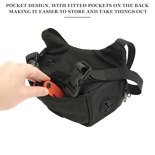 Bike Handlebar Bag – Waterproof Bicycle Handlebar Bag with Sensitive TPU Touchscreen Phone Holder, Front Frame Pouch for Road & Mountain Bikes, Large Capacity Cycling Storage Bag