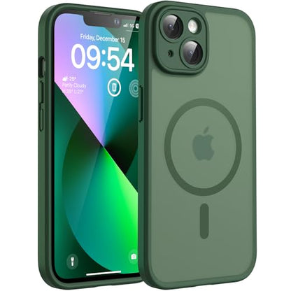 TOCOL for iPhone 13 Case, Compatible with MagSafe, Alpine Green - color: Alpine Green, size: Iphone 13