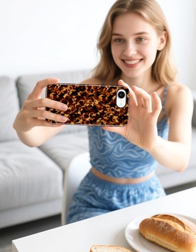 Jusy Magnetic Tortoise Shell Phone Case for iPhone 16 Pro Max,Fragment | Compatible with MagSafe,Cute Aesthetic Tortoise Shell Design,TPU and PC Protective Shockproof Cover - color: Fragment