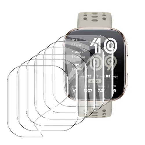 Aiziki（6 Pack Compatible for Amazfit Bip 6 Screen Protector, Flexible TPU Film [Not Glass], Full Coverag, HD Clear, Easy Install, Bubble Free for Amazfit Bip 6 Screen Protector - size: RM6-Amazfit Bip 6-US