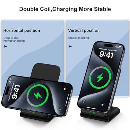 Samsung Wireless Charger Fast Charging Stand Desk Phone Charger Stand - color: Black