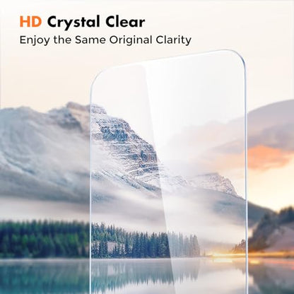 UNBREAKcable 4-Pack iPhone 15 Pro Screen Protector, 9H Hardness | 9H tempered glass | 99.99% HD clarity | Double Shatterproof|alignment frame easy install | case-friendly - size: iPhone 15 Pro