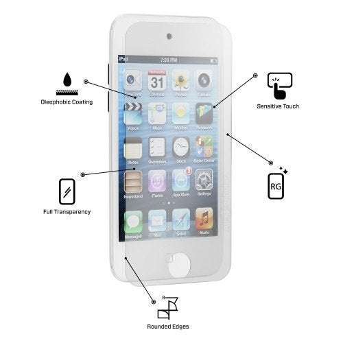 IFLASH (2 Pack) iPod Touch 7/6/5 Glass Screen Protector, for Apple New iPod Touch (7th Gen 2019 Released, 6th and 5th Generation) Tempered Glass Screen Protector, Anti Scratch, Bubble Free - color: iPod Touch 5th/6th Generation