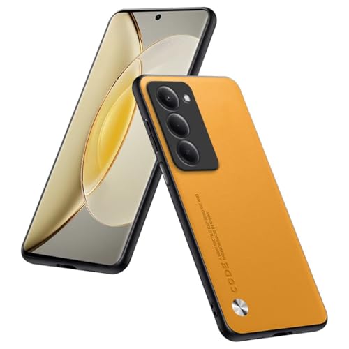 Phone Case Compatible with Smartphone, Compatible with Redmi 15 5G / Redmi 15 (4G)(Phone Dimension Size 169.48x80.45x8.4mm) (6.9"), Protective Cover in PU Leather - Yellow - color: Yellow, size: Redmi 15 169.48