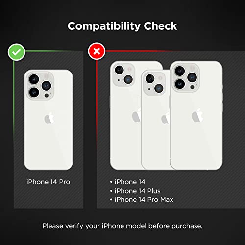 Encased DuraClip Holster Designed for iPhone 14 Pro Case with Belt Clip and Kickstand (Matte Black) (iPhone 14 Pro) - size: iPhone 14 Pro