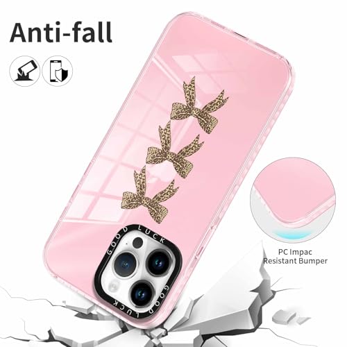 2 Pack Cute Cheetah Print Phone Case for iPhone 12 Pro Max Pink Bow Case 6.7", Clear Coquette Fashion Luxury Leopard Pattern Design Girls Women Funda Shockproof Soft TPU Protection Cover - color: Cheetah Print 04, size: iPhone 12 Pro Max
