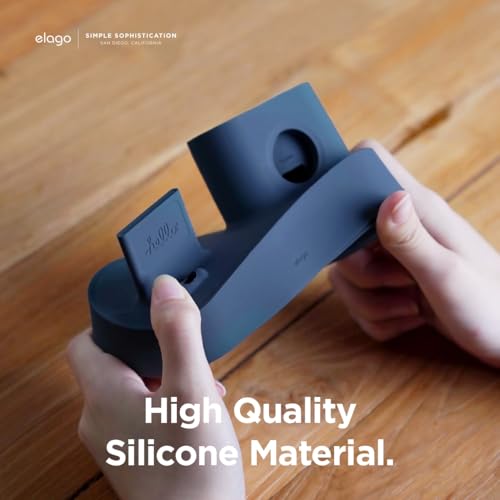 elago 3 in 1 Charging Station for iPhone, AirPods, AirPods Pro, Apple Watch - color: Jean Indigo