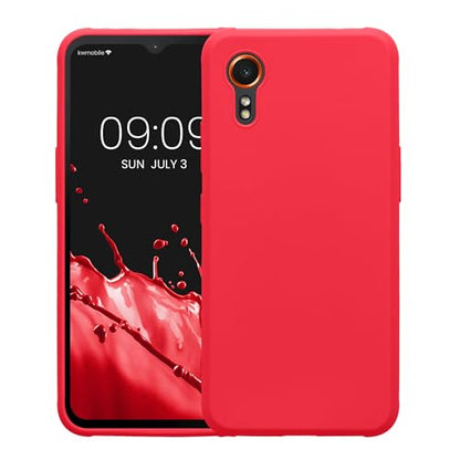 kwmobile Case Compatible with Samsung Galaxy Xcover7 Case - Soft Slim Protective TPU Silicone Cover - Neon Pink - color: neon pink