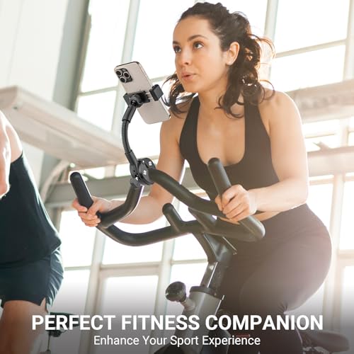 Metal Gooseneck Bike Phone Mount for Handlebar Fit 4.7-7" Smartphone