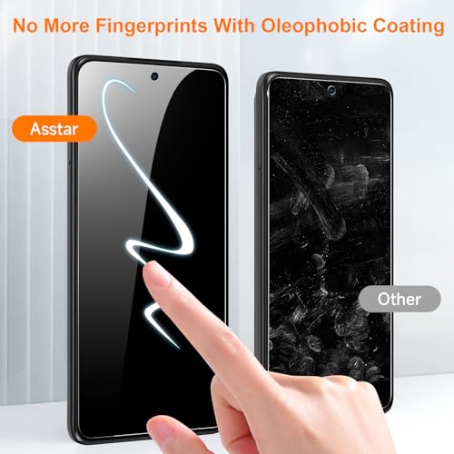 Asstar 2-Pack Moto G Stylus 5G 2025 Privacy Screen Protector - color: Black-Moto G Stylus 5G 2025