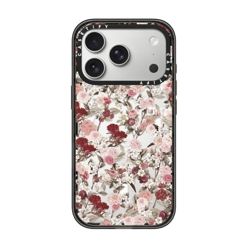 CASETiFY for iPhone 17 Pro Case - Impact Compatible with MagSafe | 8.2 ft. 4x Military Grade Drop Protection | VINTAGE FLOWER MONDAY | Black - color: 24. VINTAGE FLOWER MONDAY, size: Iphone 17 Pro (6.3")