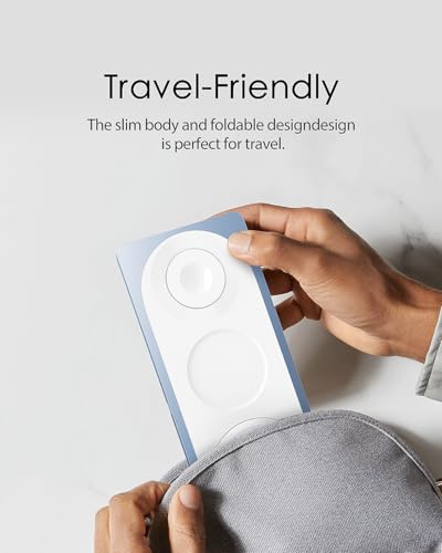 PETINO 3 in 1 Wireless Charging Station for Apple Devices with MagSafe - color: Blue