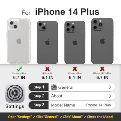 Follaroma for iPhone 14 Plus Case, Heavy Duty Shockproof Protection Phone Cases, Anti-Drop, Dual Layer Transparent Protective Cover Compatible with iPhone 14 Plus, 6.7 inch,Crystal Clear - color: Clear, size: iPhone 14 Plus 6.7‘’