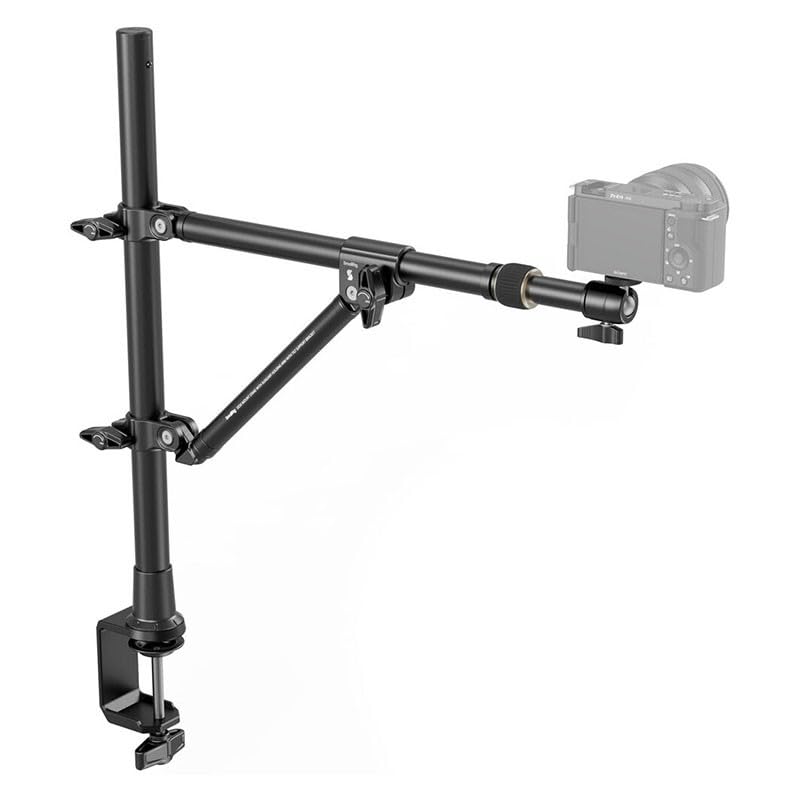SMALLRIG Triangle Camera Desk Mount, Overhead Desk Clamp Phone Mount - style: Clamp 4304