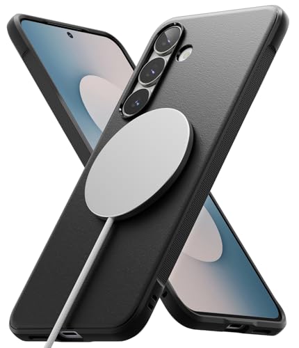 Ringke Onyx for Samsung Galaxy S25 FE Case [Compatible with MagSafe] Oil & Dirt Resistant, Enhanced Camera Lens Protection, Comfortable Grip, Non-Slip, Lightweight Cover - Magnetic Black - color: Magnetic Black, size: Galaxy S25 FE