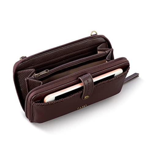 The Sak Iris Smartphone Crossbody Purse - Small Women's Cellphone Bag & Wallet For Everyday- Convertible Wristlet With Zipper | Fits Most Smartphones, Card Slots & Zip Pocket, Detachable Wristlet & Crossbody Straps, Hands-Free for Travel & Errands - color