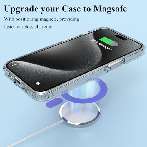for MagSafe Ring, 2 PCS Magnet Sticker Magnetic Adapter Ring - color: Purple