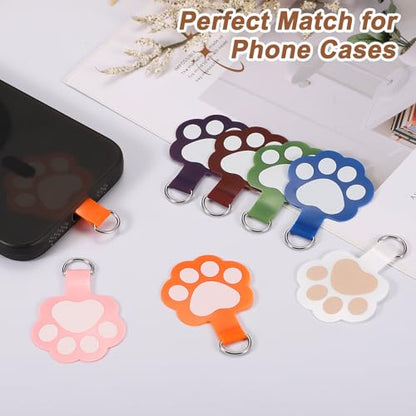 uxcell Phone Tether Tab Universal Cat Paw Phone Lanyard Case Patch Phone - color: Blue