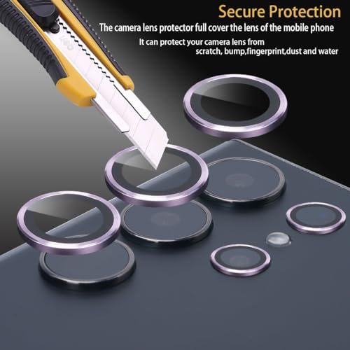 Camera Lens Protector for Samsung Galaxy S23 Ultra, Lavender - color: Lavender