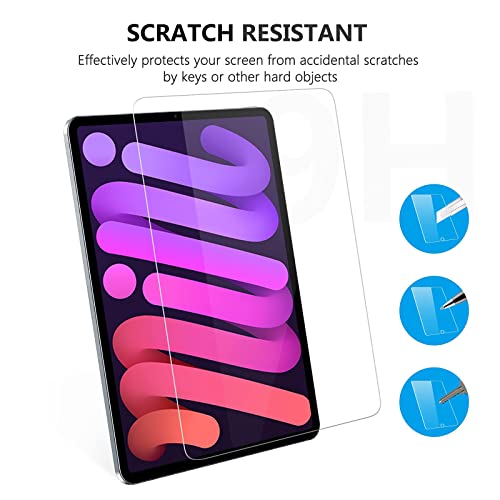 3 Pack SPARIN Screen Protector Compatible with iPad Mini 6 2021 8.3 Inch, Tempered Glass Screen Protector for iPad Mini 6th Generation, High Response