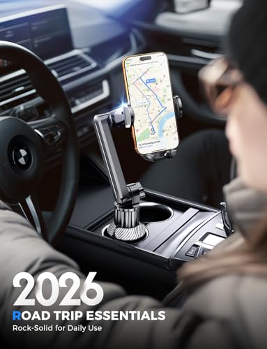 eSamcore Cup Holder Phone Holder, 15" Height Car Cup Holder Phone Mount