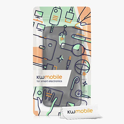 kwmobile Case Compatible with OnePlus 6T Case - Slim Protective TPU Silicone Phone Cover - Black - color: black