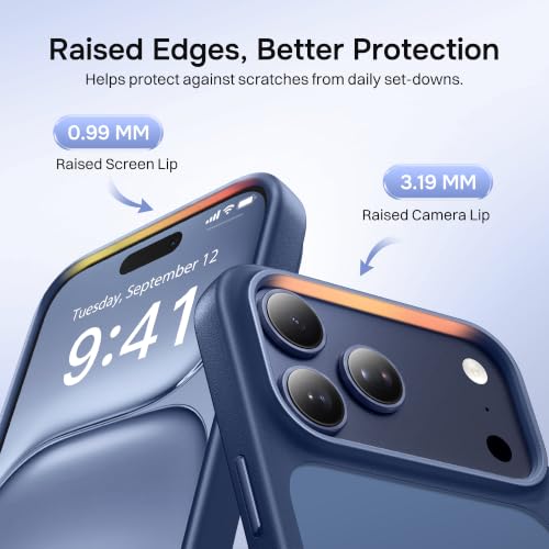 Magnetic for iPhone 17 Pro Max Case, Compatible with MagSafe, [Military Grade Drop Protection] Translucent Matte Shockproof Protective Anti-Fingerprint Phone Case, 6.9", Blue - color: Blue, size: Iphone 17 Pro Max